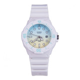 Reloj Casio Lrw 200h 2e2 Para Dama Blanco Original 