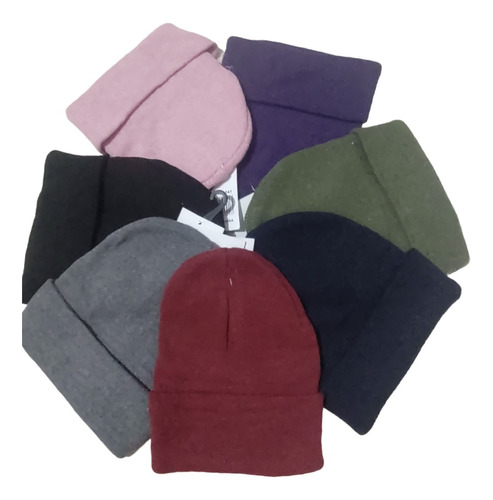 Gorro Lana  Rocky Colores Liso Unisex Invierno Frio