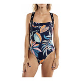 Rusty Night Garden One Piece Ld Traje Baño Mujer