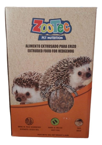 Alimento Erizos Extrusado Zootec Balanceado Premium 1kg