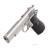 Pistola Airsoft We 1911 Meu Gen2 Gbb Full Metal Prata