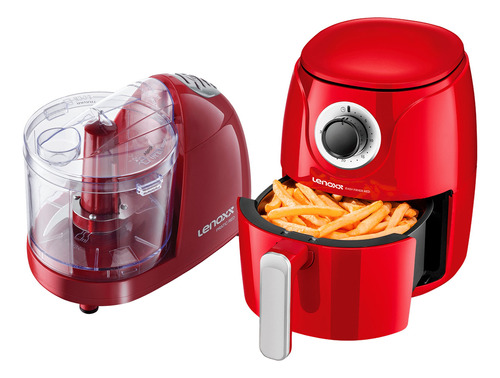 Fritadeira Sem Óleo Air Fryer Lenoxx + Mini Processador 220v