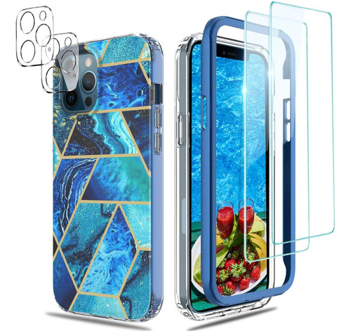 Funda Para iPhone 7/8 (diseno Marmol Azul)