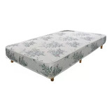 Sommier Cannon 1 ½ Plazas Princess 90 X 190 Base De Cama Estampado Floreado