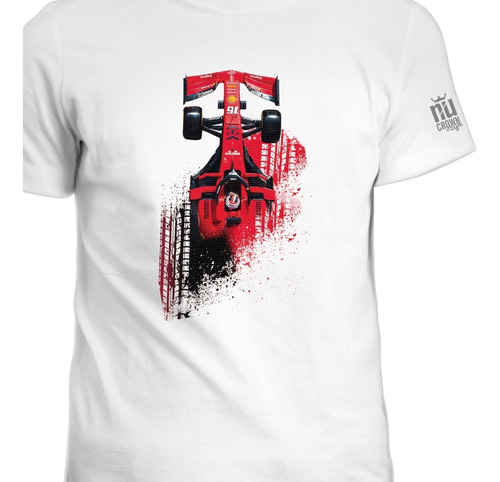 Camiseta Cuello Redondo Formula 1 F1 Ferrari Ink