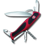 Cortaplumas Victorinox Mod.rangergrip 11 Usos Suiza 22045 Color Rojo Y Negro