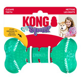 Kong Squeezz Hueso Mascota Dental Bone Talla M