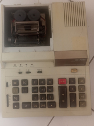 Calculadora Sharp De Fita Antiga Anos 80 Antiguidade Retrô 