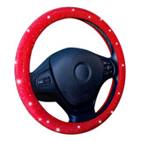 Funda Para Volante Con Brillos Rojo (38cm)