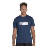 Remera Puma Essentials+ Colorblock Logo Sportstyle Hombre Mo