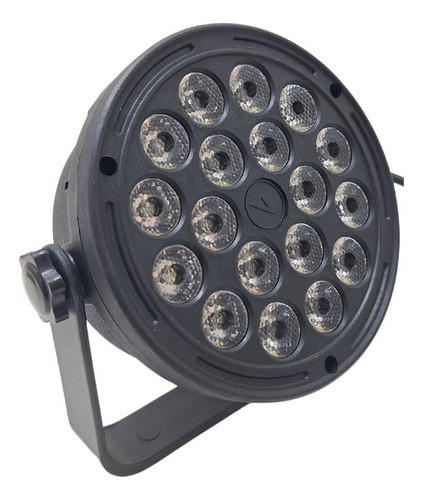 Refletor Slim 18 Triled's 3w Rgb Dmx Astro