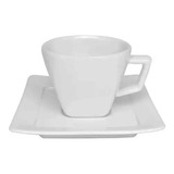 Taza Te Con Plato Nara Blanco Porcelana Oxford