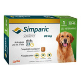 Antipulgas Simparic 80 Mg P/ Cães 20,1 A 40 Kg 1 Comprimido