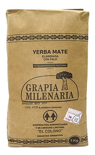 Yerba Grapia Milenaria Pack 10 X 1 Kg