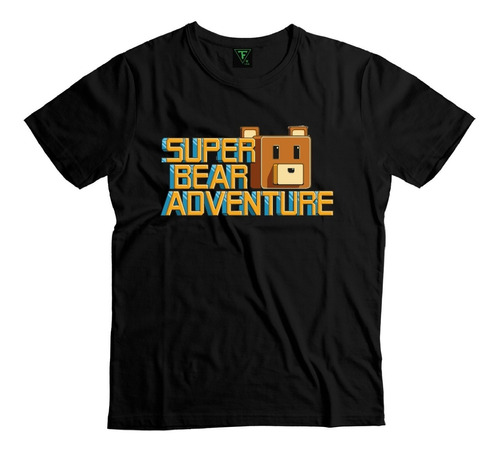 Polera Super Bear Adventure Videojuego Oso Niños Algodon