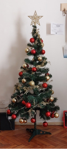 Arbol De Navidad 1,5 Mts Con Decoración 