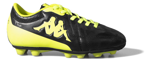 Botines Campo Kappa Player Fg Kids Negro Fluo Niño