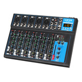 Lifye Mezclador De Audio Profesional 7 Canales Usb Bluetooth