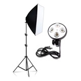 Kit Softbox 50x70 Luz Contínua Tripé 2m Quadruplo