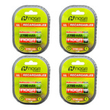 8 X Pila Aa Noga Recargable 2700mah