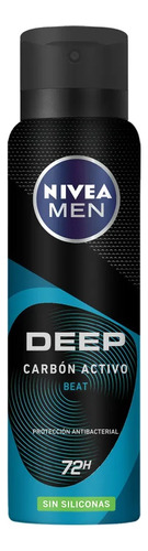 Desodorante Nivea Men Deep Carbon Activo Sin Siliconas 150ml