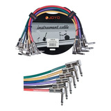 Cables Patch P/ Pedales Joyo Set De 6 Cables (mxr, Boss)