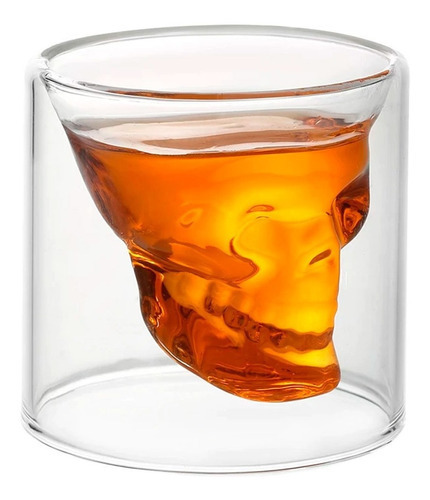 Vaso Shot De Cristal Doomed Calavera Craneo H1019