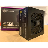 Fuente Cooler Master Mwe 550v2 80 Gold Plus Full Modular