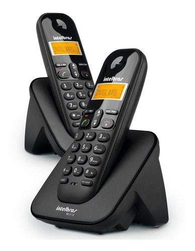 Telefone Sem Fio Intelbras Ts 3112 Preto (1 Base + 1 Ramal)