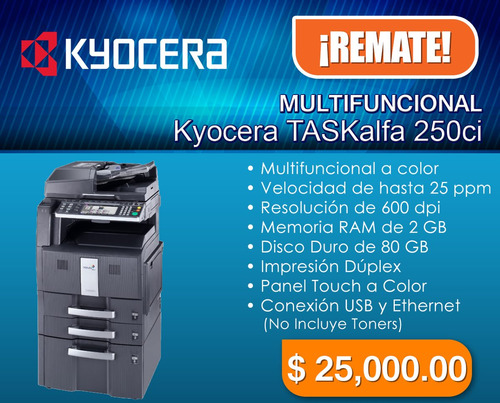 Multifuncional Kyocera Taskalfa 250ci A Color