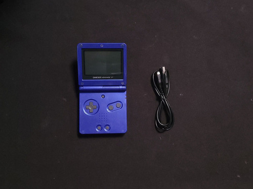 Game Boy Advance Sp Gba 1 Luz 001 Azul E