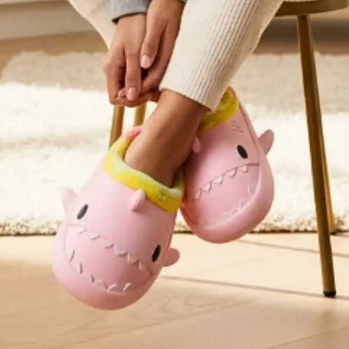 Pantufla Tiburon Shark Sandalia Niño Niña Acojinada Cómoda | MercadoLibre
