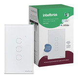 Interruptor Wifi Ews 1003 Branco Smart Intelbras 3 Teclas