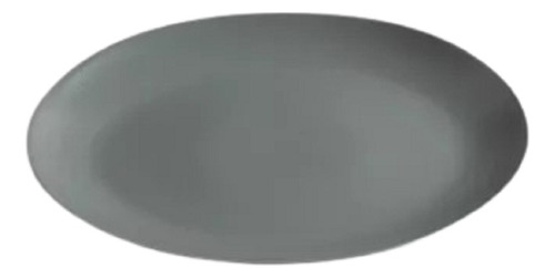 Plato Fuente Oval 36 X 27 Cm Rak Gris Porcelain Premium