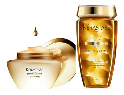 Envio Combo Shampoo Kerastase Elixir Ultime+ Le Masque 200ml