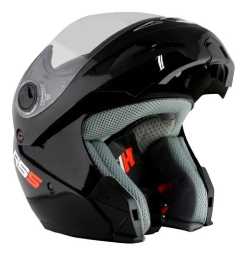 Casco Rebatible Hawk Rs5 Negro Mate O Brillo Solo Fas Motos