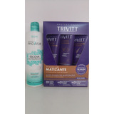 2 Kit Home Care Trivitt Matizante + Escova Nutrilipidica  