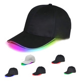 Gorra De Béisbol Luz Led Luminosa De Moda Colores De Colores