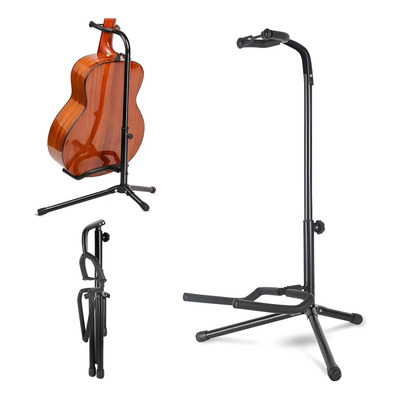 Doremama Soporte Para Guitarra Ajustable Plegable Vertical - Soporte Plegable Piso, Altura Regulable 62-74cm, Base Antideslizante Con Brazos De Espuma, Para Guitarra Eléctrica Acústica Soporte (negro) | MercadoLibre
