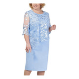. Midi Dress Sequins Short Plus Size Ladies . .