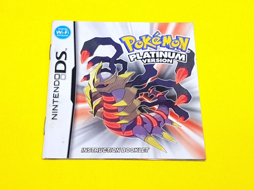 Manual Pokemon Platinum Original Nintendo Ds