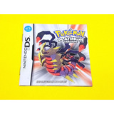 Manual Pokemon Platinum Original Nintendo Ds