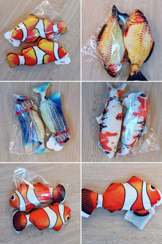 Juguete Para Gatos Pescado Recargable Con Movimiento 