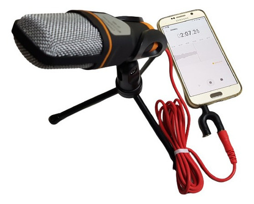 Kit Microfone Gravação Instrumento Celular Estúdio Portátil