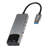 Tarjeta De Sonido Usb, Adaptador De Audio Usb, Premium, O