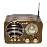 Radio Vintage Portatil Bluetooth Am Fm Retro Antigua Nisuta