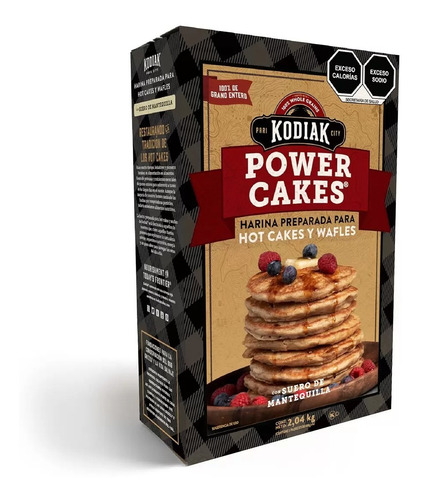 2 Harina Power Kodiak Cake Hot Cake 28gr Proteina 