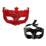 Máscaras Venecianas Para Parejas/ Antifaz/ Disfraz Sexy X 2