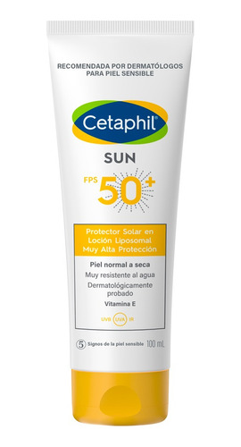 Fotoprotector Facial Gel Ligero Fps 50+ Cetaphil 100 Ml.