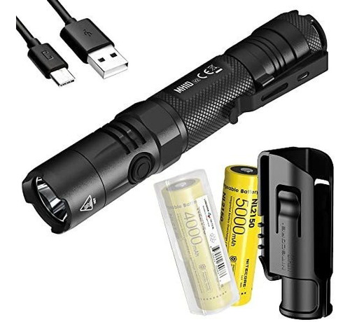 Paquete De Alimentación: Linterna Recargable Nitecore Mh10 V